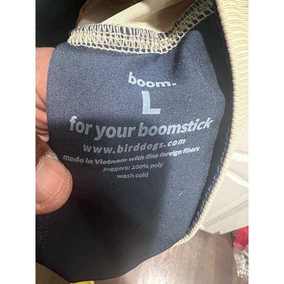 Birddogs Men’s Khaki Joggers Size Large Tan Stretch Lined Athletic Pants - Picture 8 of 8